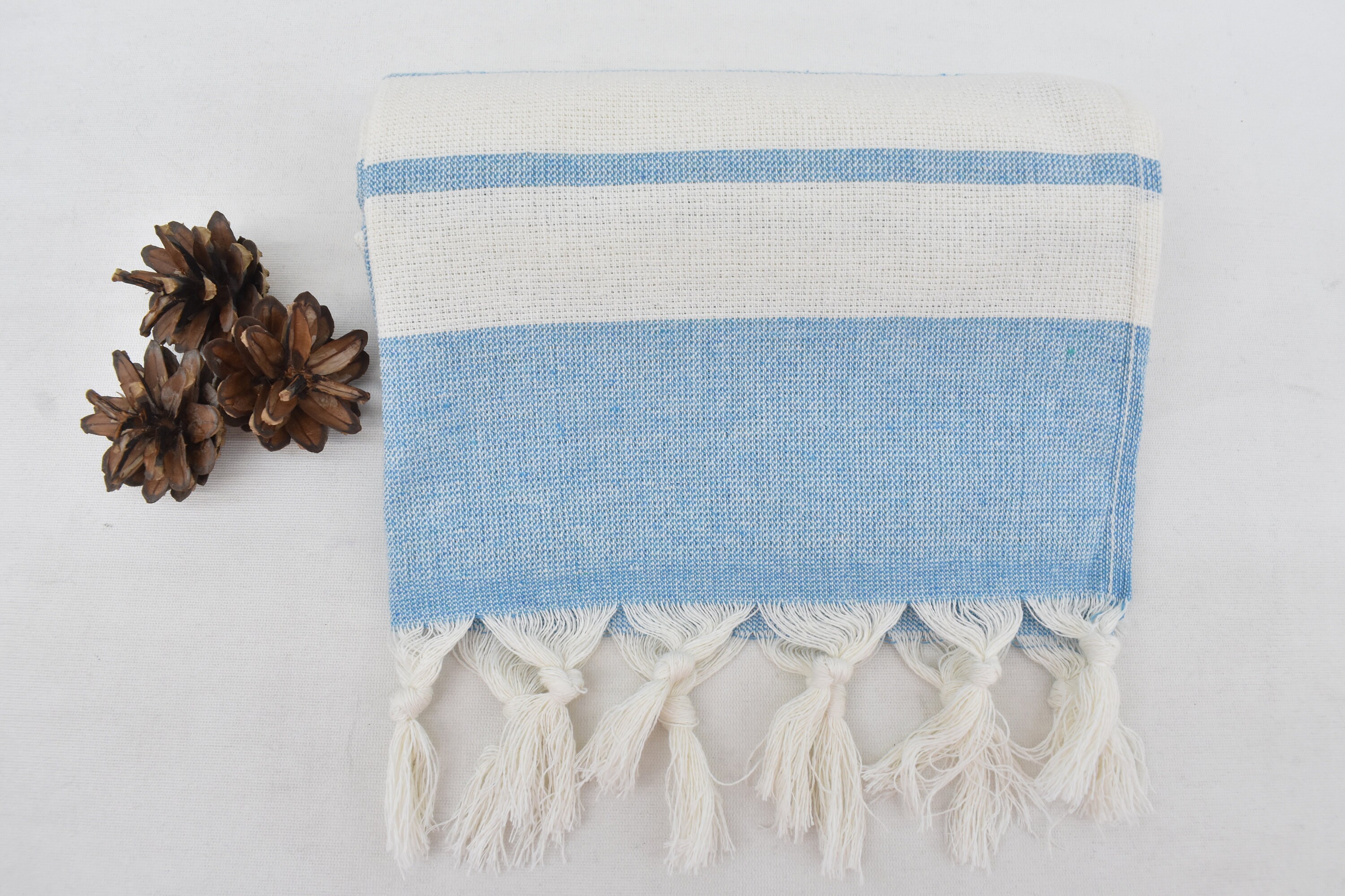 Light Blue Hand Towel 36x18 Turkish Towel Wedding Towel Etsy UK