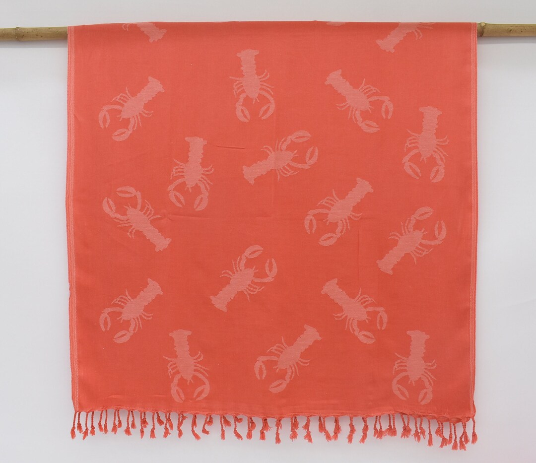 Wedding Gifts Towel, 70x40 Red Scorpion Patterned Towel, Best Friend