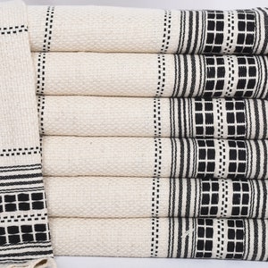 Monogrammed Hand Towel, Gift For Coworker, Guest Towel, Wedding Favors, Best Friend Gift, Turkish Tea Towel, 40"x20" Black Striped Hand Towe
