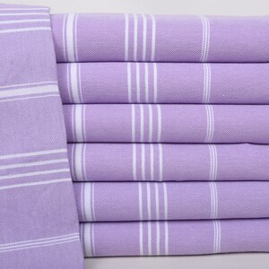 Summer Gift, Bridemaids Beach Towel, Bridesmaid Gifts, Yoga Towel, Gym Towel, 70&quot;x40&quot; Dark Lilac Striped Towel, Home Decor Gifts, Xmas Gifts