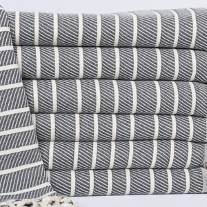 70&quot;x40&quot; Dark Gray Herringbone Towel, Custom Gift, Bachelorette Party Gifts Bridesmaids, Personalized Gift For Her, Monogram Beach Towel,