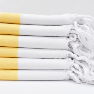 Personalized Gifts, Bachelorette Party Decorations, Maid Of Honor Gift, 40&quot;x20&quot; Yellow Striped Tea Towel, Turkish Towel Hand Towel,