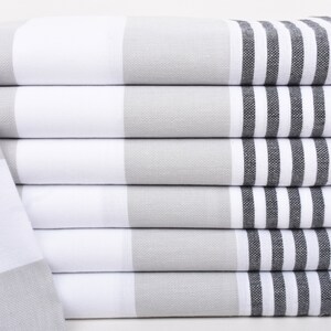 Christmas Gift Towel,  Wedding Gifts Towel, Gray-Black Towel, Striped Towel, 24x40 Inches Bridesmaid Gift, Bath Decor Towel,