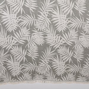 Turkish Beach Towel, Bridesmaid Gifts, Floral Patterned Towel, 40x63 Inches Khaki Green Cotton Towel, Boyfriend Gift, Valentines Gift,