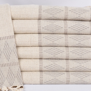 40&quot;x20&quot; Brown Kilim Design Tea Towel, Custom Hand Towel, Turkish Hand Towel, Boyfriend Christmas Gift, Summer Towel, Personalized Hand Towel