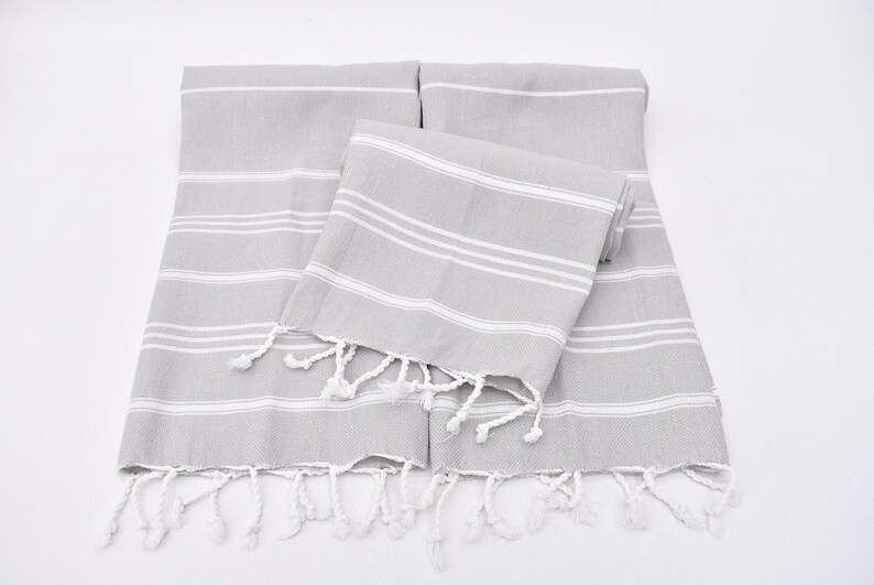 Small Towel Light Gray Hand Towel 24x40 Wholesale Hand Etsy