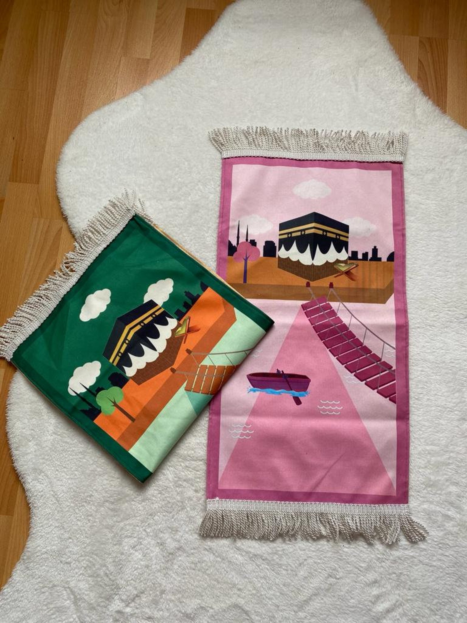 Tappeto Di Preghiera Islamico Portatile - Morbido, 70x108 Cm, Ideale Per Ramadan Ed Eid - Foto 4