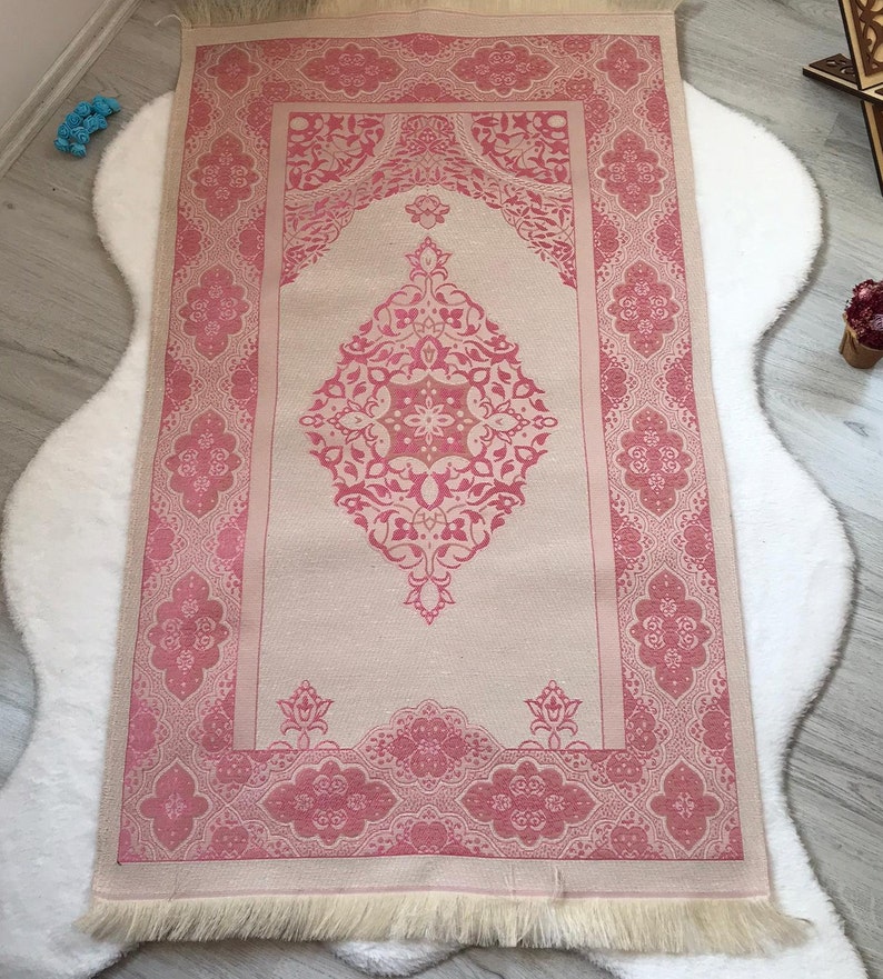 Prayer Rug Set Muslim Prayer Mat Prayer Rug and Pearl Etsy