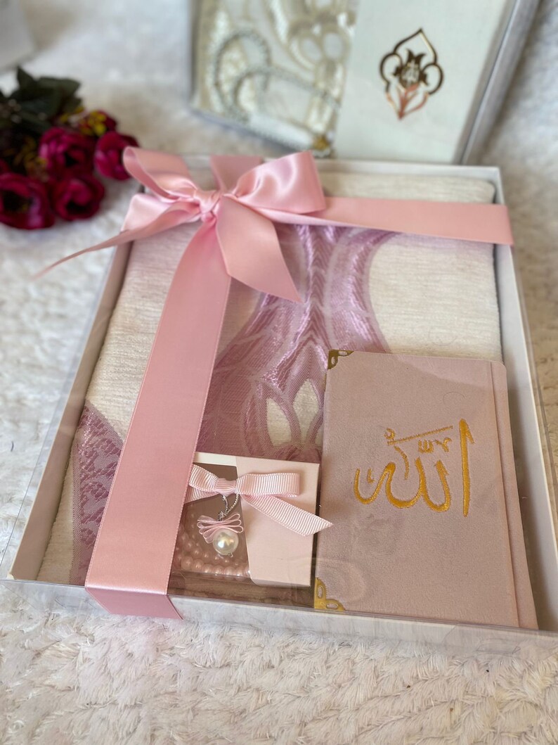 Prayer Mat Gift Set Tasbeeh Prayer Rug Velvet Quran Quran Etsy