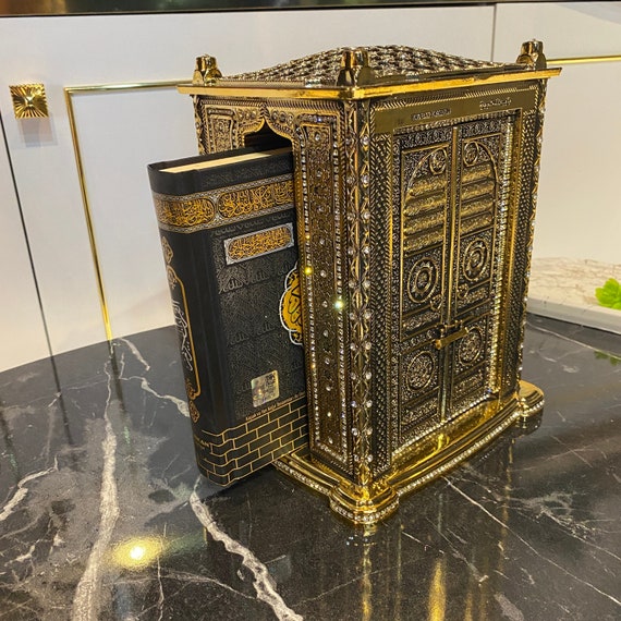 Luxury Quran Gift Set Gold Trinket Kaba Design Quran Gift 