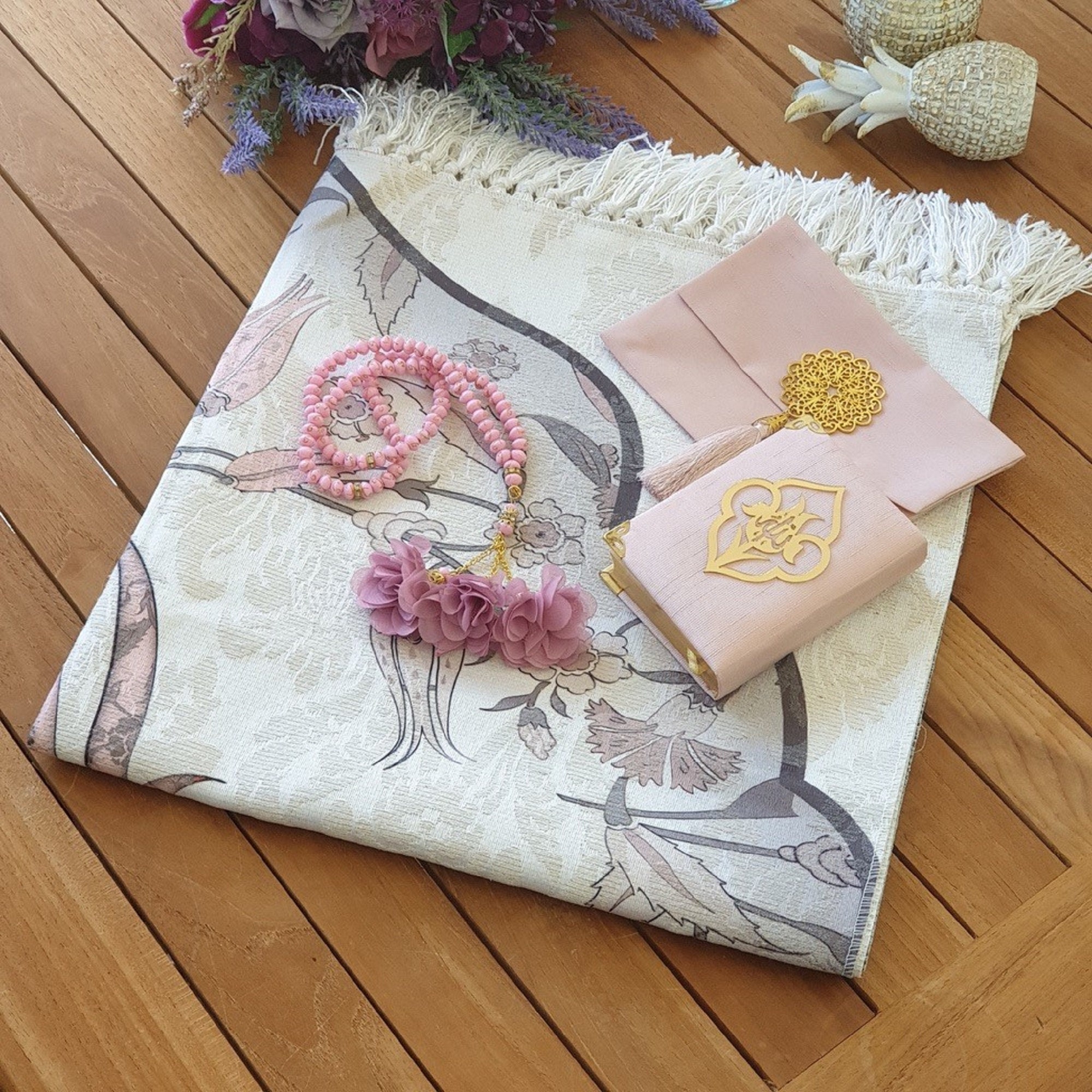 Pink Prayer Rugs Pink Prayer Mats Pink Quran Pink Pearl | Etsy