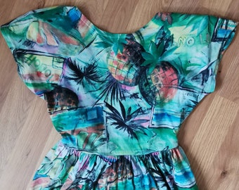 tropical dress for party