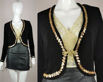 black and gold evening jacket
