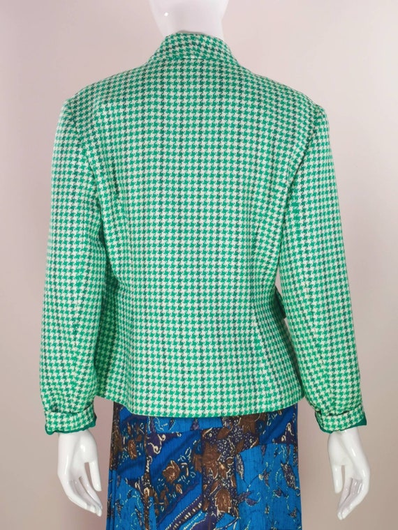Ladies top dogtooth blazer