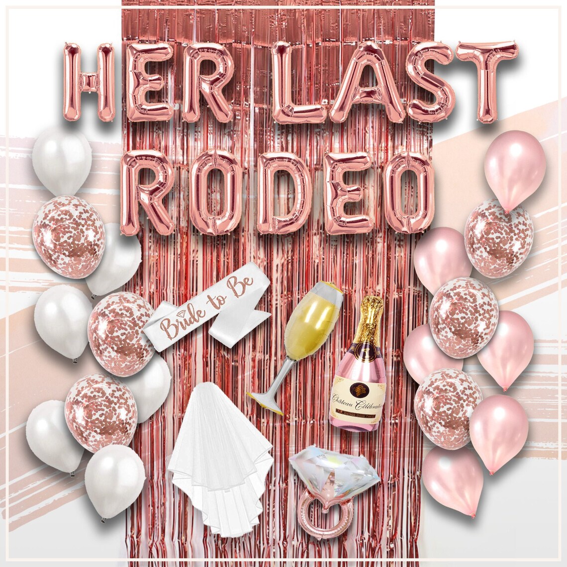 Bachelorette Party Decorations Kit PINK Western Theme Edition Etsy