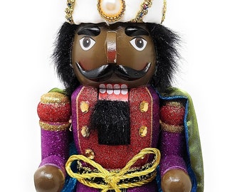 WiseMan Ethnic Christmas Nativity Wisemen Wood 14&quot; Nutcracker - Personalized