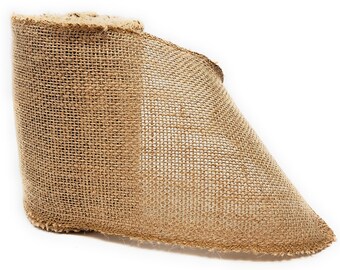 Natural 6" Burlap Ribbon, 10 Yards, Finished Edges
