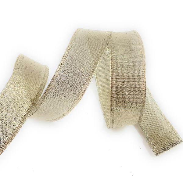 Champagne and Gold Ribbon - Etsy