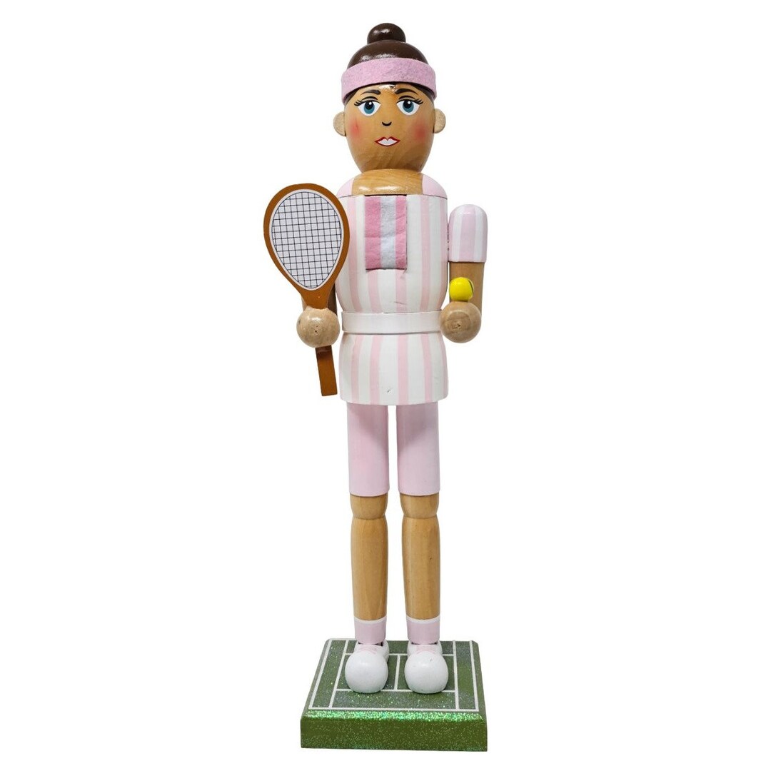 Tennis Player Racket Nutcracker 14 Wood Personalized Etsy