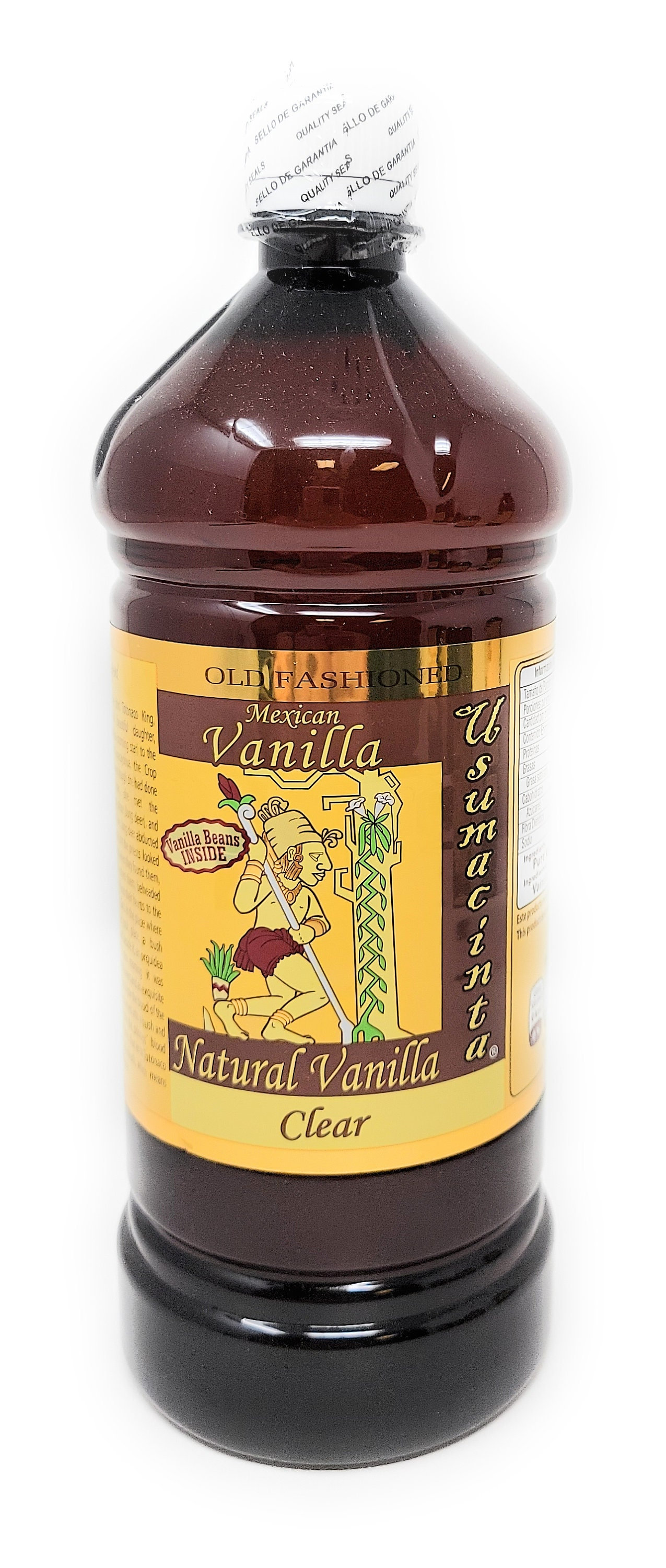 Usumacinta Pure Natural Mexican Clear Vanilla Extract, 33.8 Ounces (1000ml)