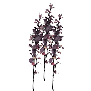 Purple Full Stem Eucalyptus Spray (Set of 3) Great Faux Floral Vase Fill