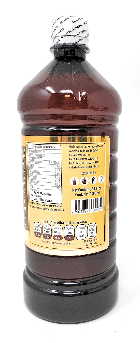 Usumacinta Pure Clear Natural Mexican Vanilla Extract, 16.8 Ounces (500ml) - Canada