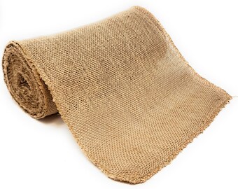 Natural 10" Burlap Ribbon, 10 Yards, Finished Edges