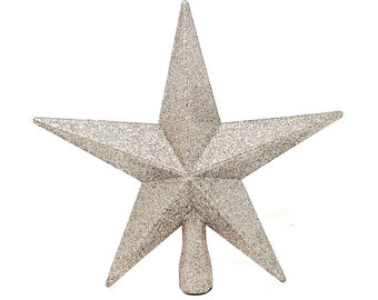 Champagne Gold 8" Star Christmas Wreath Attachment