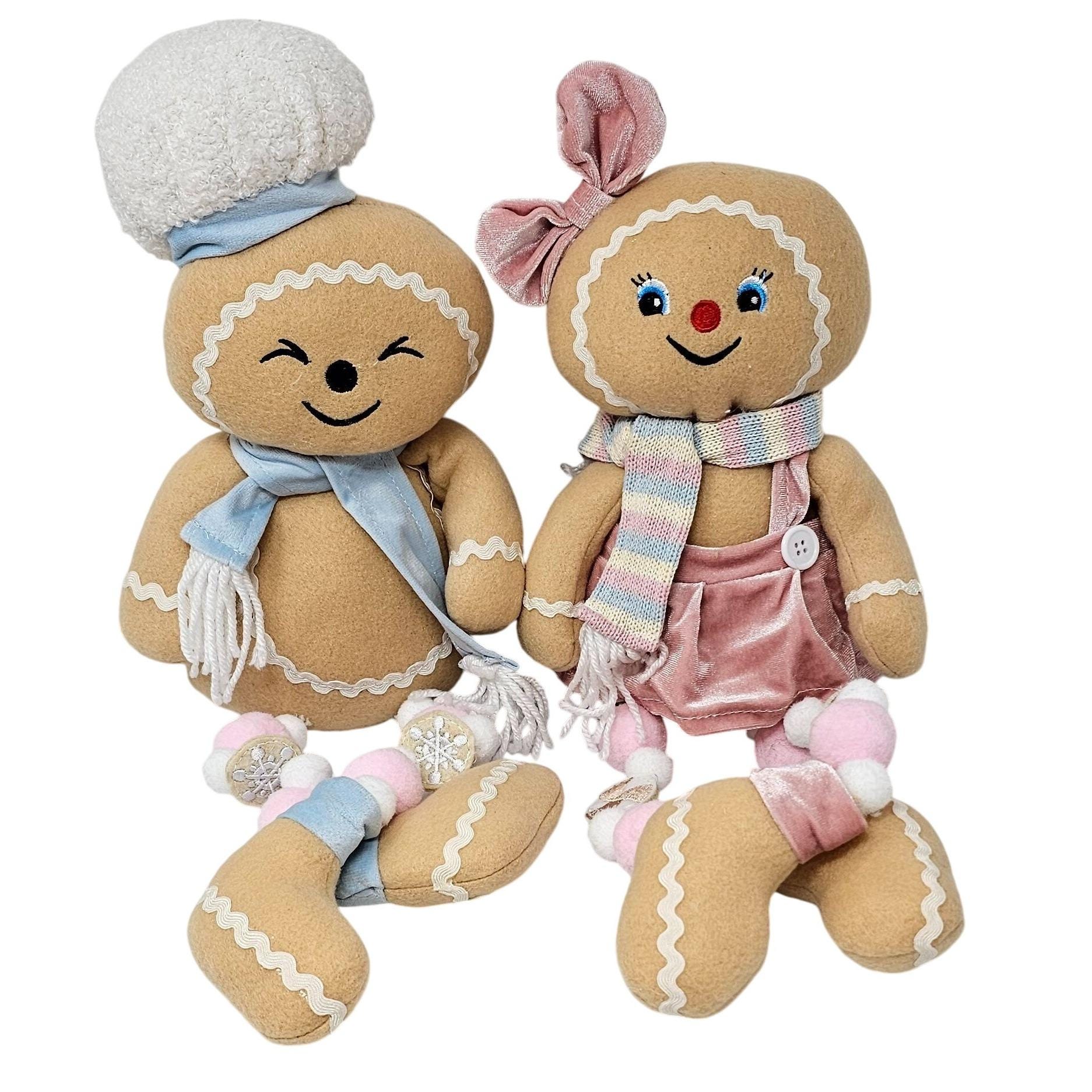 Gingerbread Girl Belly Shaker Ornament ITH Embroidery Design 5x7 Hoop
