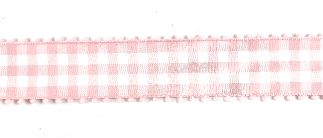  Ribbli Light Pink and White Gingham Ribbon,100% Polyester Woven  Edge,3/8 Inch x 10 Yard,Plaid Ribbon Use for Baby Shower,Gift  Wrapping,Party Decoration : Office Products