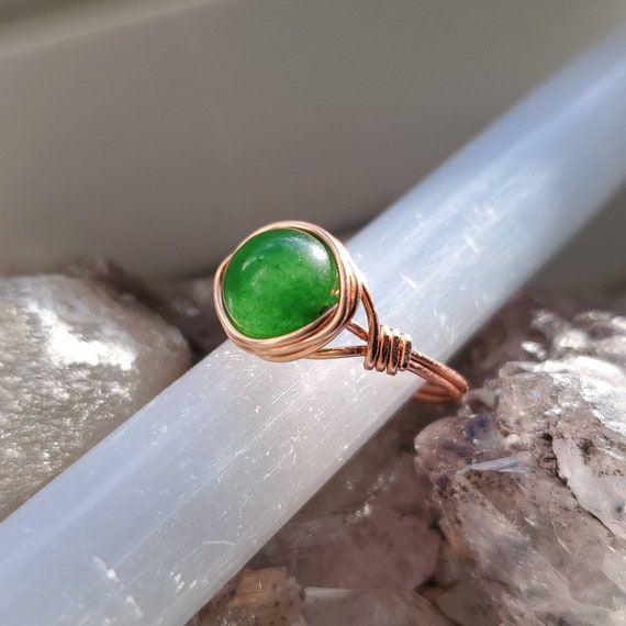 Ring on sale jade stone