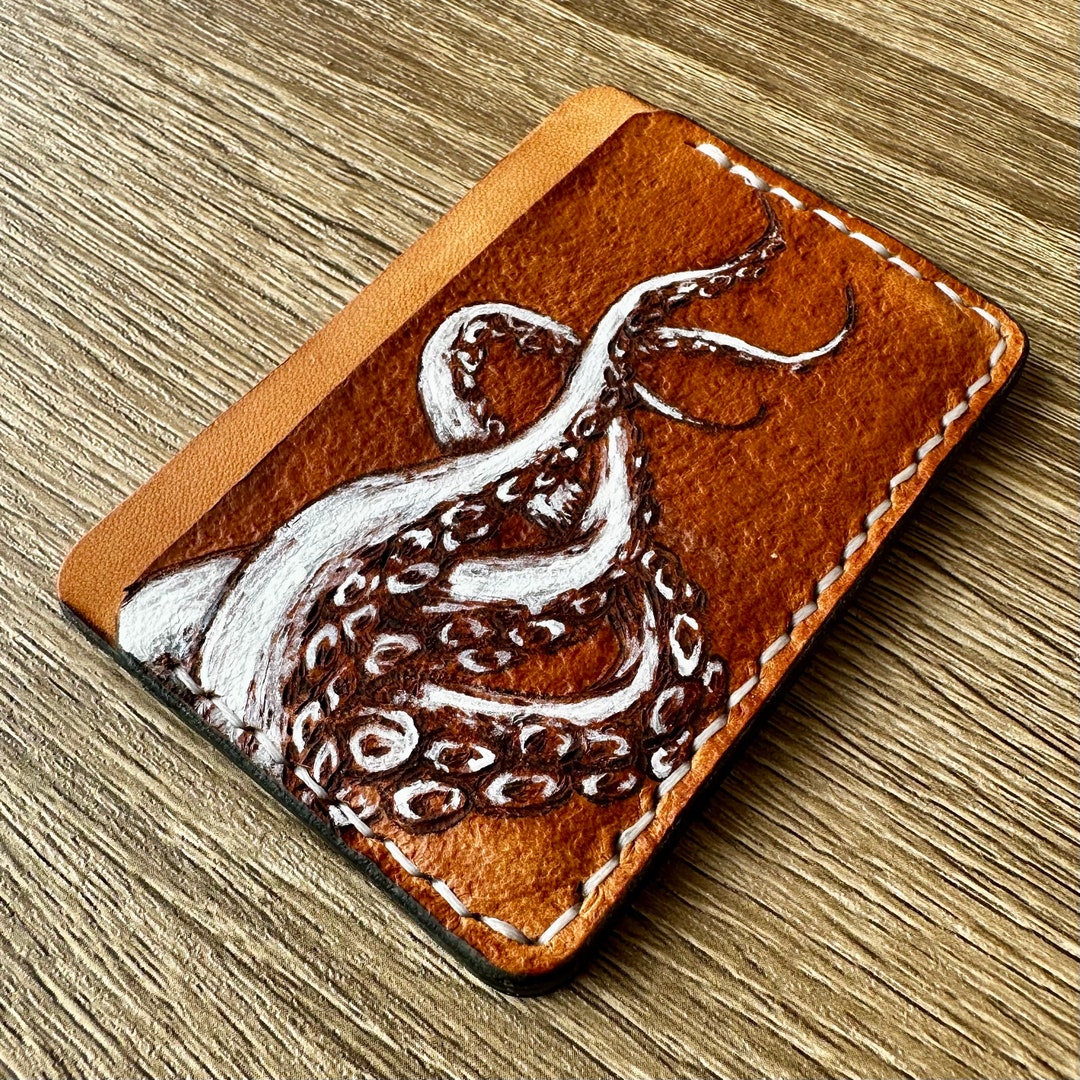 Kraken Wallet Minimalist Slim Card Holder Wallet Etsy