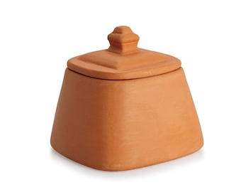 Terracotta Square Pickle Pot ( Medium Sized)