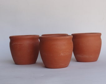 Terracotta Tea Kullad Big set of 4