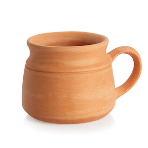 Terracotta Earthen tea cups small-Set of 2pc image 2
