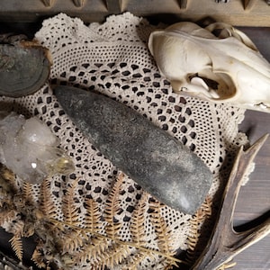 Neolithic Polished Stone Ax Head Replica - Thunderstone