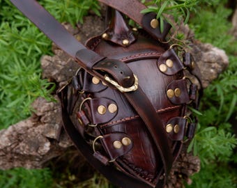 Sculptural Leather Beetle Bag - Rhinoceros Beetle Wearable Art