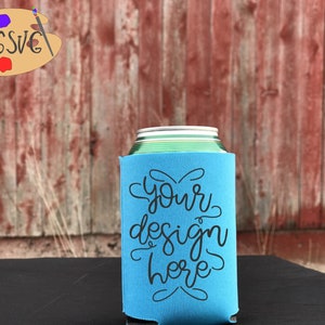 Robin Egg Blau kann kühler Mockup kann Halter Neopren können Kühler