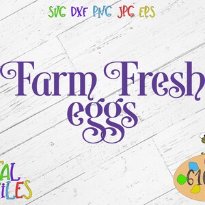 Farm Fresh Eggs SVG