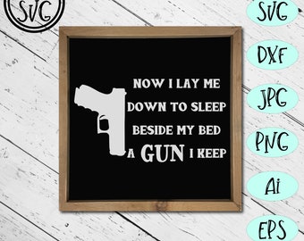 Armed bedtime prayer  SVG, DXF, PNG, Ai and more