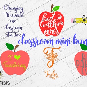 Classroom Mini Bundle of 6 SVG Designs
