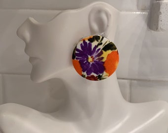 Button Earring or Large Stud Earrings