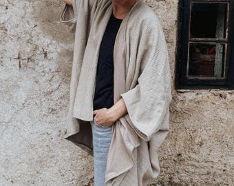 Reversible Cotton Kimono Jacket | Unisex One Size