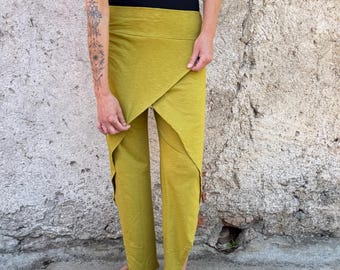 Elastic Waist Leisure Pants | Cotton Trousers | Yoga Clothing | Organic Cotton