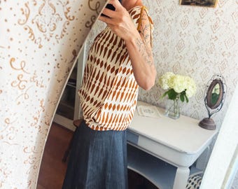 Summer Top | Viscose | Blockprint pattern | Pockets
