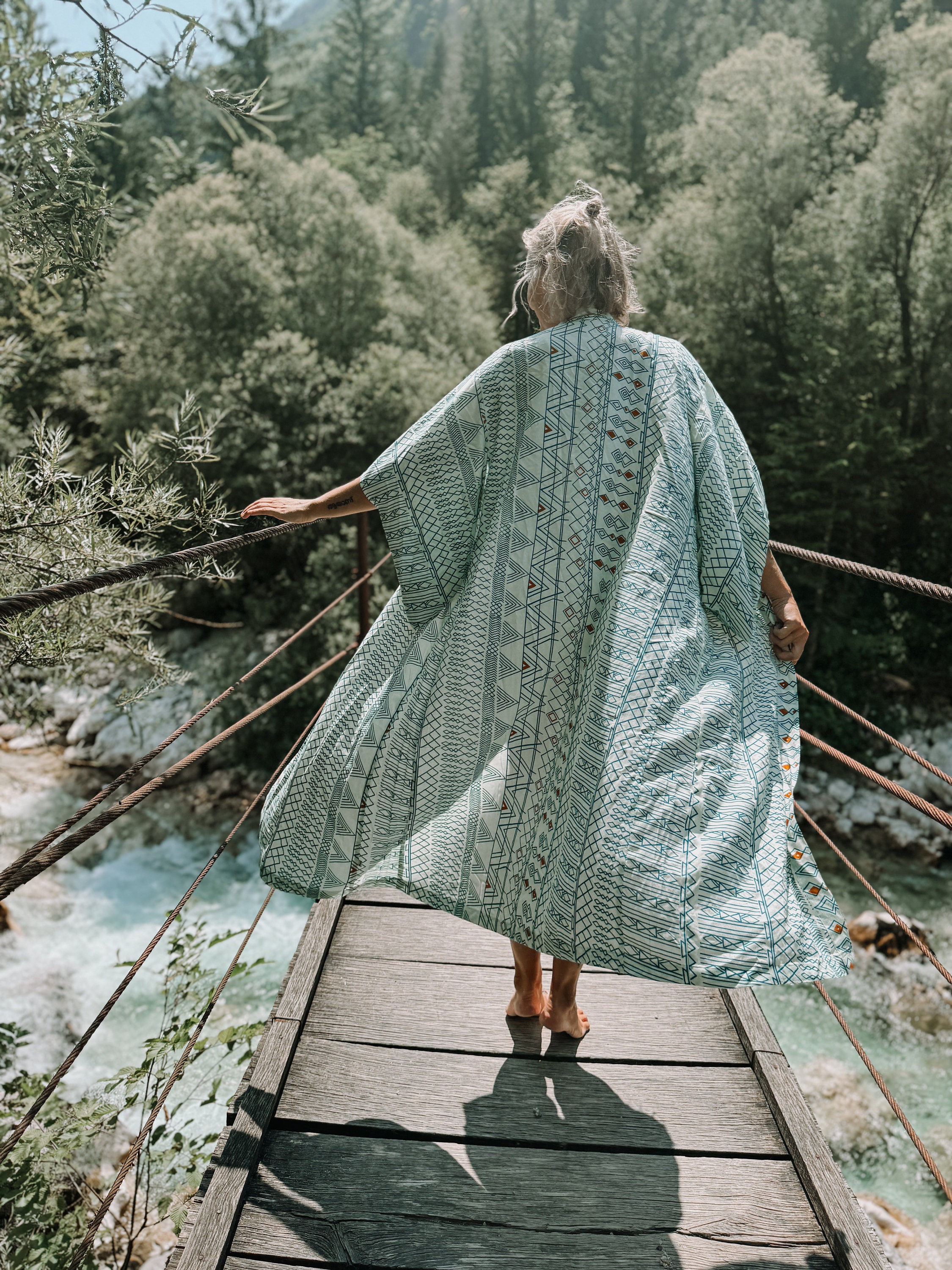 Long Kimono Cardigan Boho Kimono Cardigan, Kimono Dressing Gown, Green  Kimono Robe Long, Chiffon Cardigan, Hippie