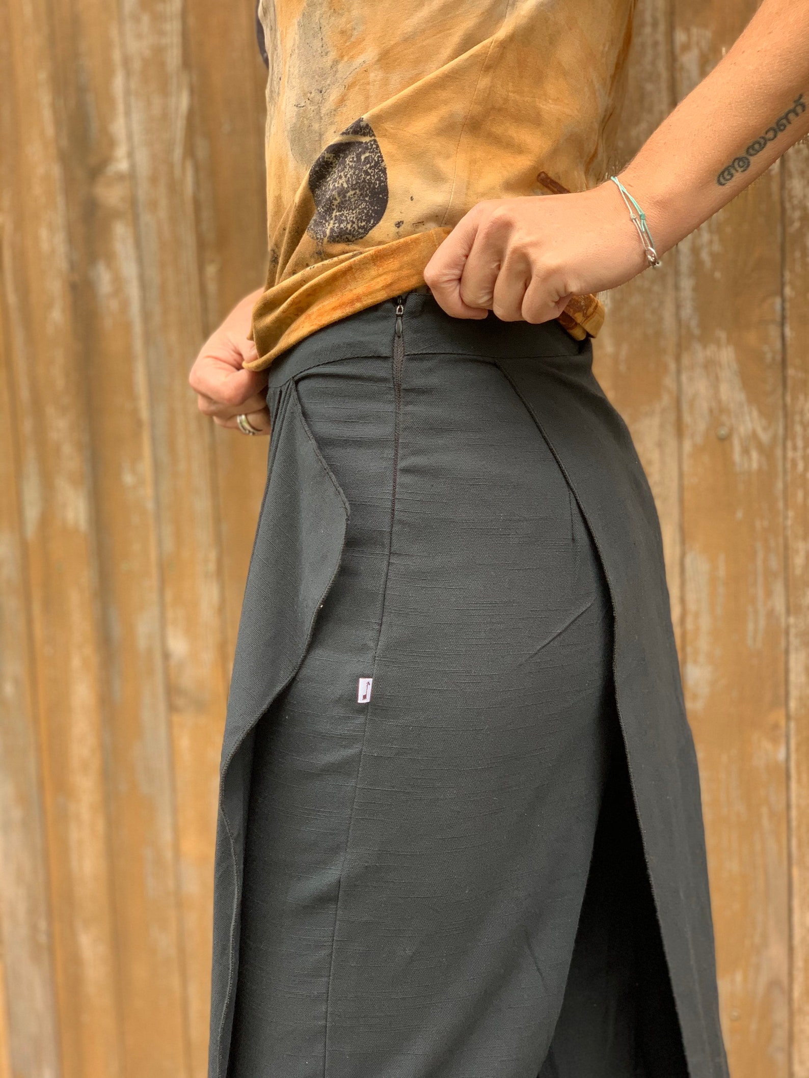 Cotton Pants With Skirt Overlay Bohemian Special Dressup Etsy