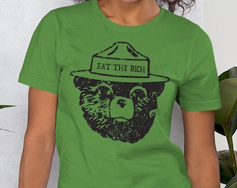 Eat The Rich Grunge National Park Shirt  |  Rogue antifa antifascist fuck trump