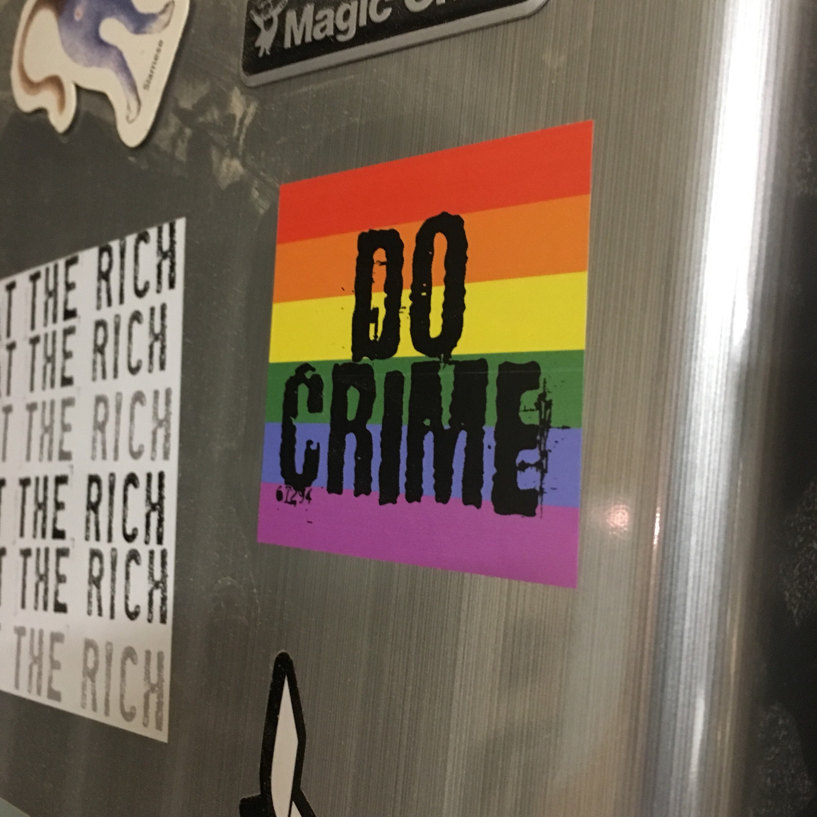 Be Gay Do Crime Sticker | Rainbow Anti-trump, Pride, Human Rights Lbgtq ...