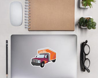 Uhauling Lesbian LesGo Truck Sticker LGBTQIA Sapphic relationship gift Bubble-free stickers